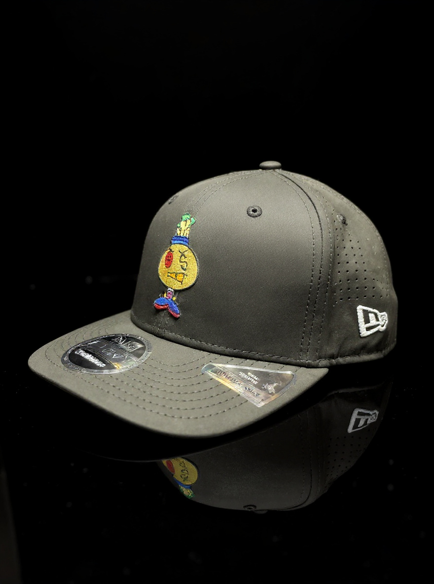 Richie Hustle x New Era dri-fit cap, Charcoal colorway