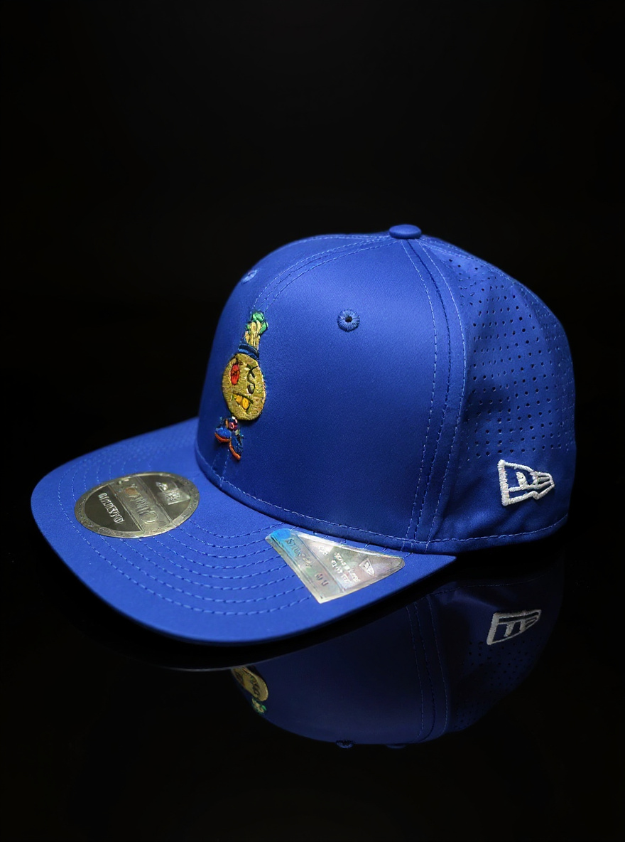 Richie Hustle x New Era dri-fit cap, Royal Blue colorway